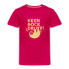 Keen Bock druff! - Kinder Premium T-Shirt - dunkles Pink