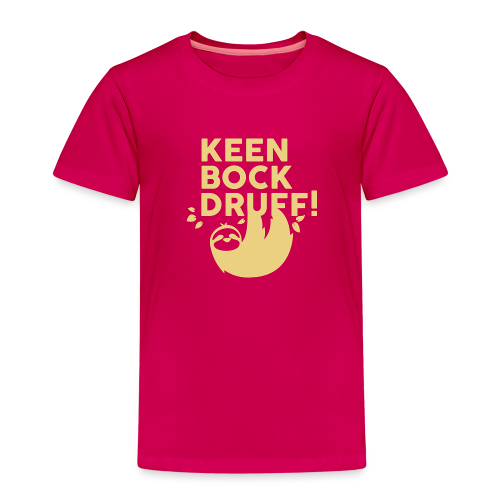Keen Bock druff! - Kinder Premium T-Shirt - dunkles Pink