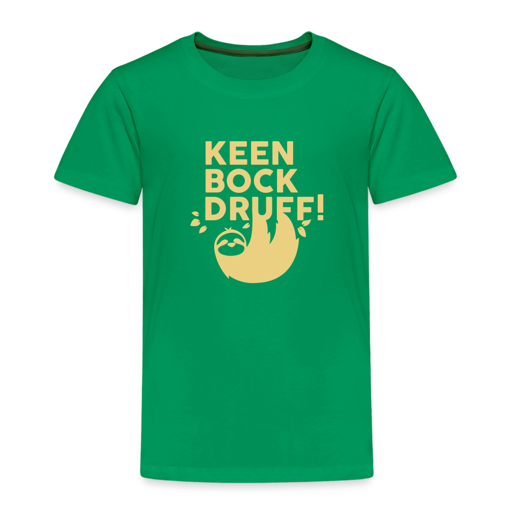 Keen Bock druff! - Kinder Premium T-Shirt - Kelly Green