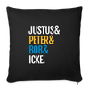 Justus & Peter & Bob & Icke - Sofakissen mit Füllung (45 x 45 cm) - Schwarz