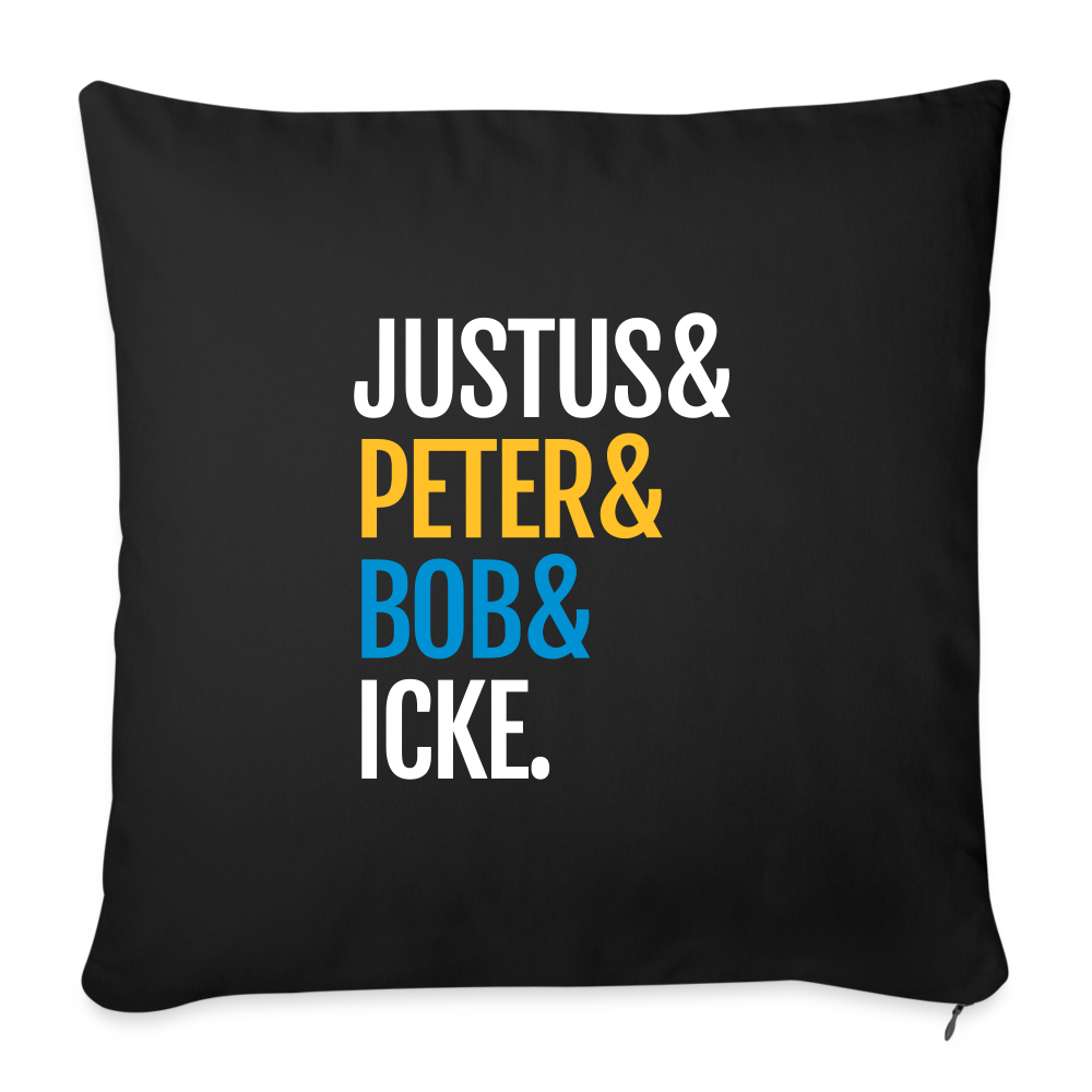 Justus & Peter & Bob & Icke - Sofakissen mit Füllung (45 x 45 cm) - Schwarz