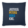 Justus & Peter & Bob & Icke - Sofakissen mit Füllung (45 x 45 cm) - Navy