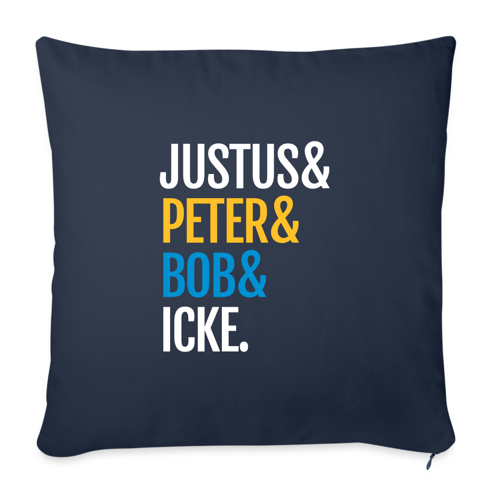 Justus & Peter & Bob & Icke - Sofakissen mit Füllung (45 x 45 cm) - Navy