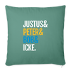 Justus & Peter & Bob & Icke - Sofakissen mit Füllung (45 x 45 cm) - Tanngrün