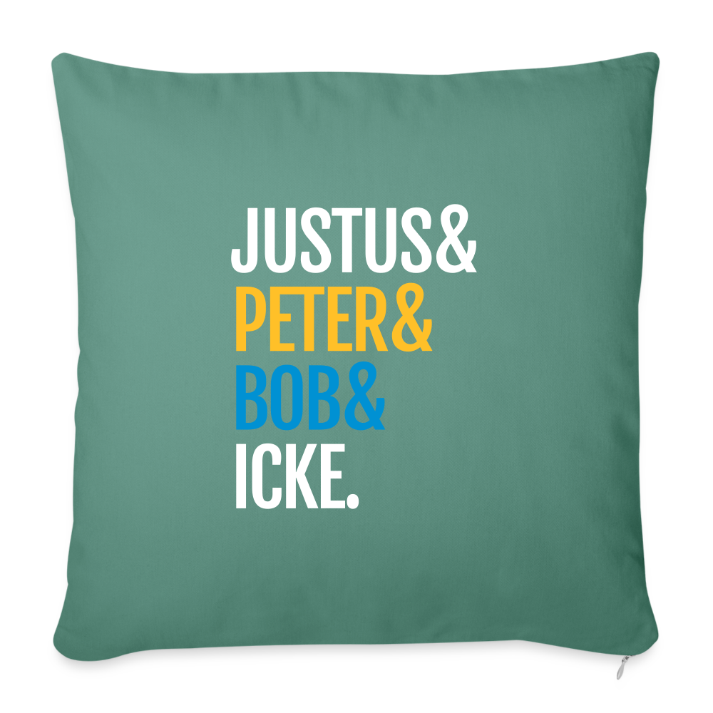 Justus & Peter & Bob & Icke - Sofakissen mit Füllung (45 x 45 cm) - Tanngrün