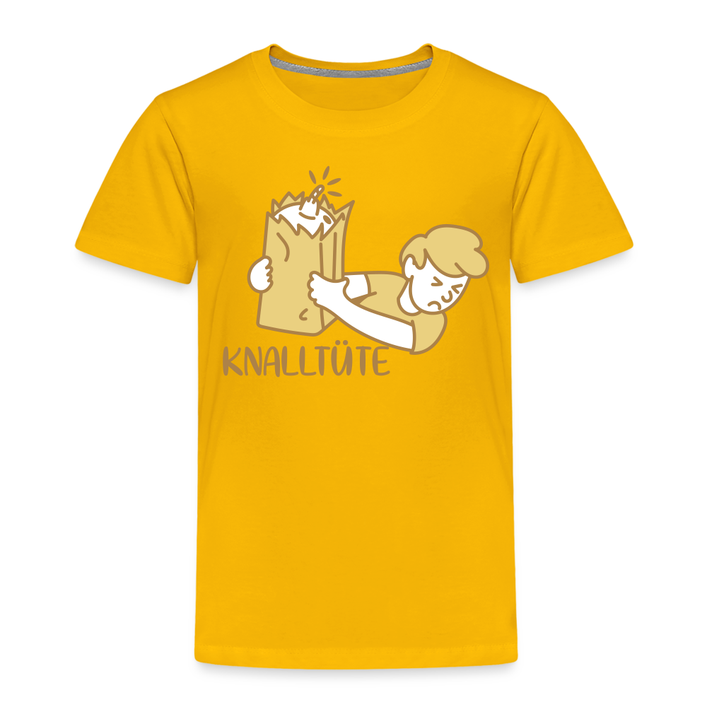 Knalltüte - Kinder Premium T-Shirt - Sonnengelb