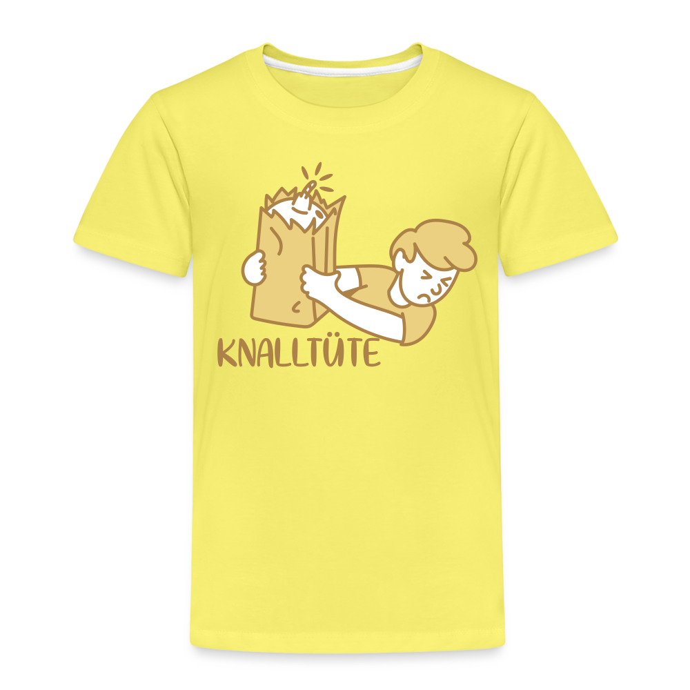 Knalltüte - Kinder Premium T-Shirt - Gelb