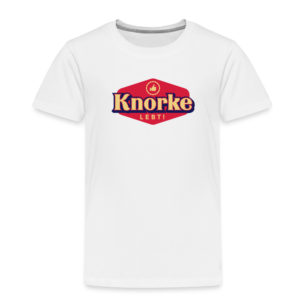 KNORKE lebt! - Kinder Premium T-Shirt - weiß