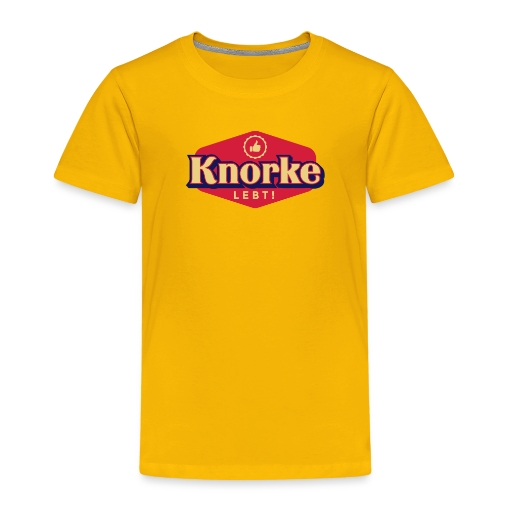 KNORKE lebt! - Kinder Premium T-Shirt - Sonnengelb
