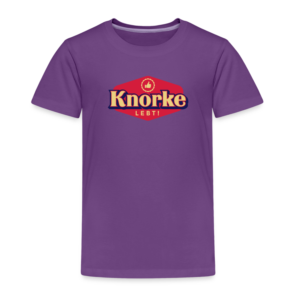 KNORKE lebt! - Kinder Premium T-Shirt - Lila