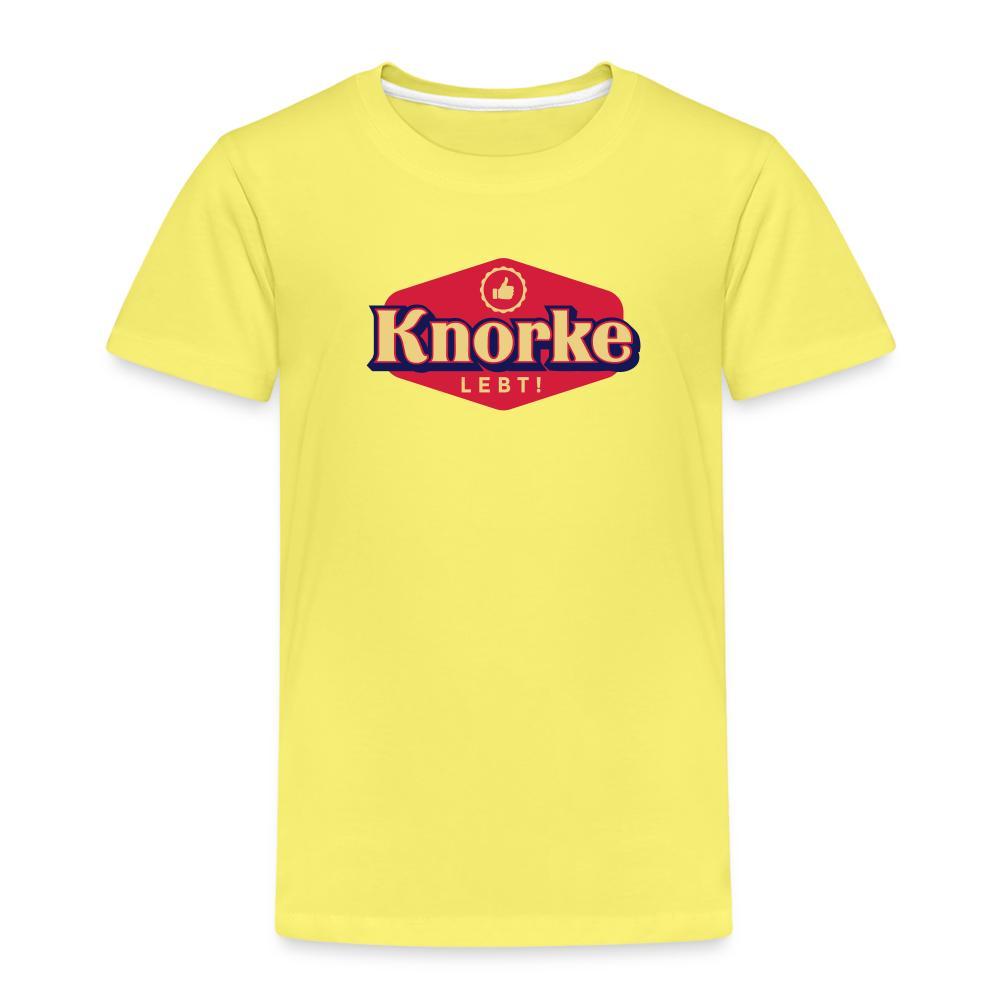 KNORKE lebt! - Kinder Premium T-Shirt - Gelb
