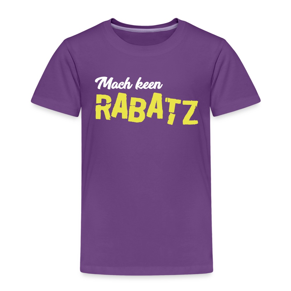 Mach keen Rabatz - Kinder Premium T-Shirt - Lila