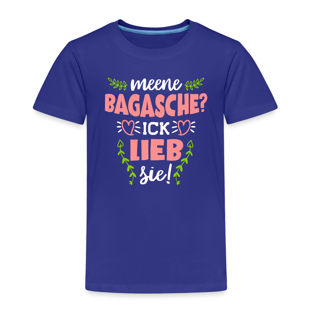 Meene Bagasche Ick Lieb Sie - Kinder Premium T-Shirt - Königsblau
