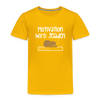 Motivation Wird Jeladen Warten - Kinder Premium T-Shirt - Sonnengelb