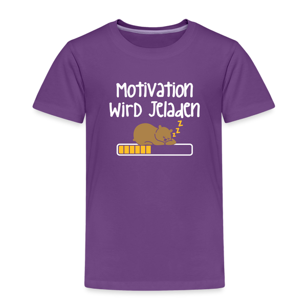 Motivation Wird Jeladen Warten - Kinder Premium T-Shirt - Lila