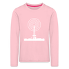 Funkturm im Fokus - Kinder Langarmshirt - Hellrosa