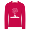 Funkturm im Fokus - Kinder Langarmshirt - dunkles Pink