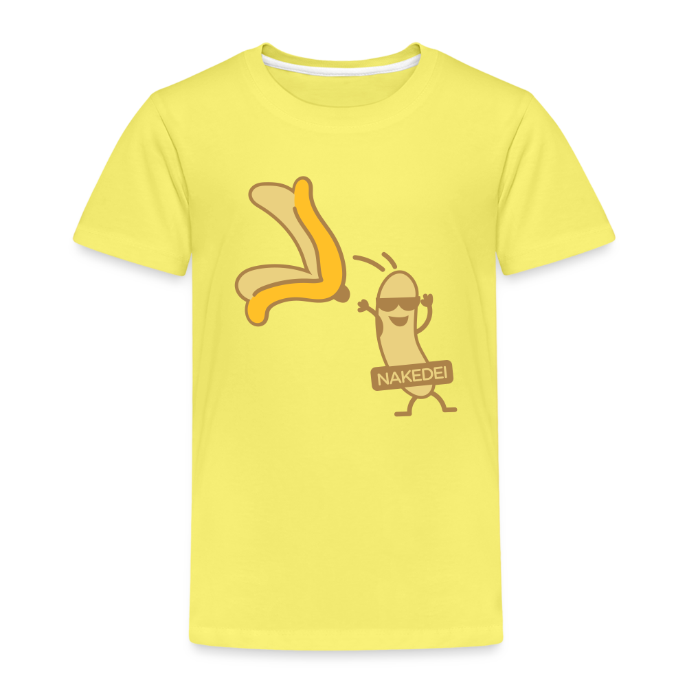 Nakedei - Kinder Premium T-Shirt - Gelb