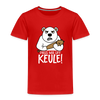 Pass ma uff Keule - Kinder Premium T-Shirt - Rot