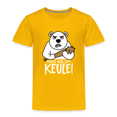 Pass ma uff Keule - Kinder Premium T-Shirt