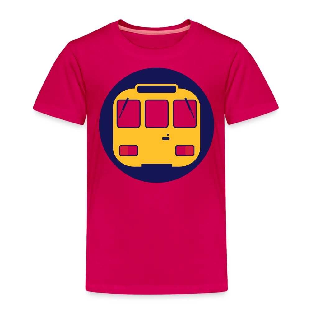 U-Bahntunnel - Kinder Premium T-Shirt - dunkles Pink