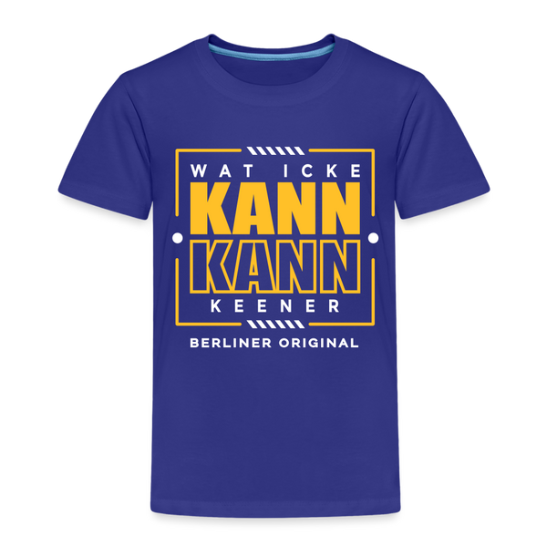 Wat Icke Kann, Kann Keener - Kinder Premium T-Shirt - Königsblau