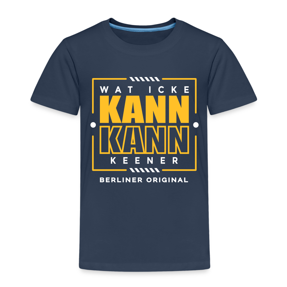 Wat Icke Kann, Kann Keener - Kinder Premium T-Shirt - Navy
