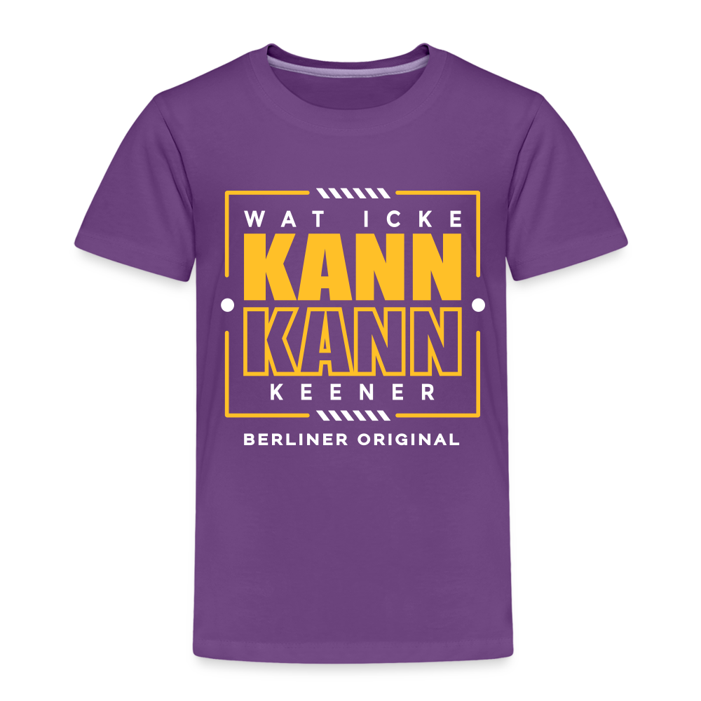 Wat Icke Kann, Kann Keener - Kinder Premium T-Shirt - Lila