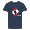 Berlin Klecks Bär - Teenager Premium T-Shirt - Navy