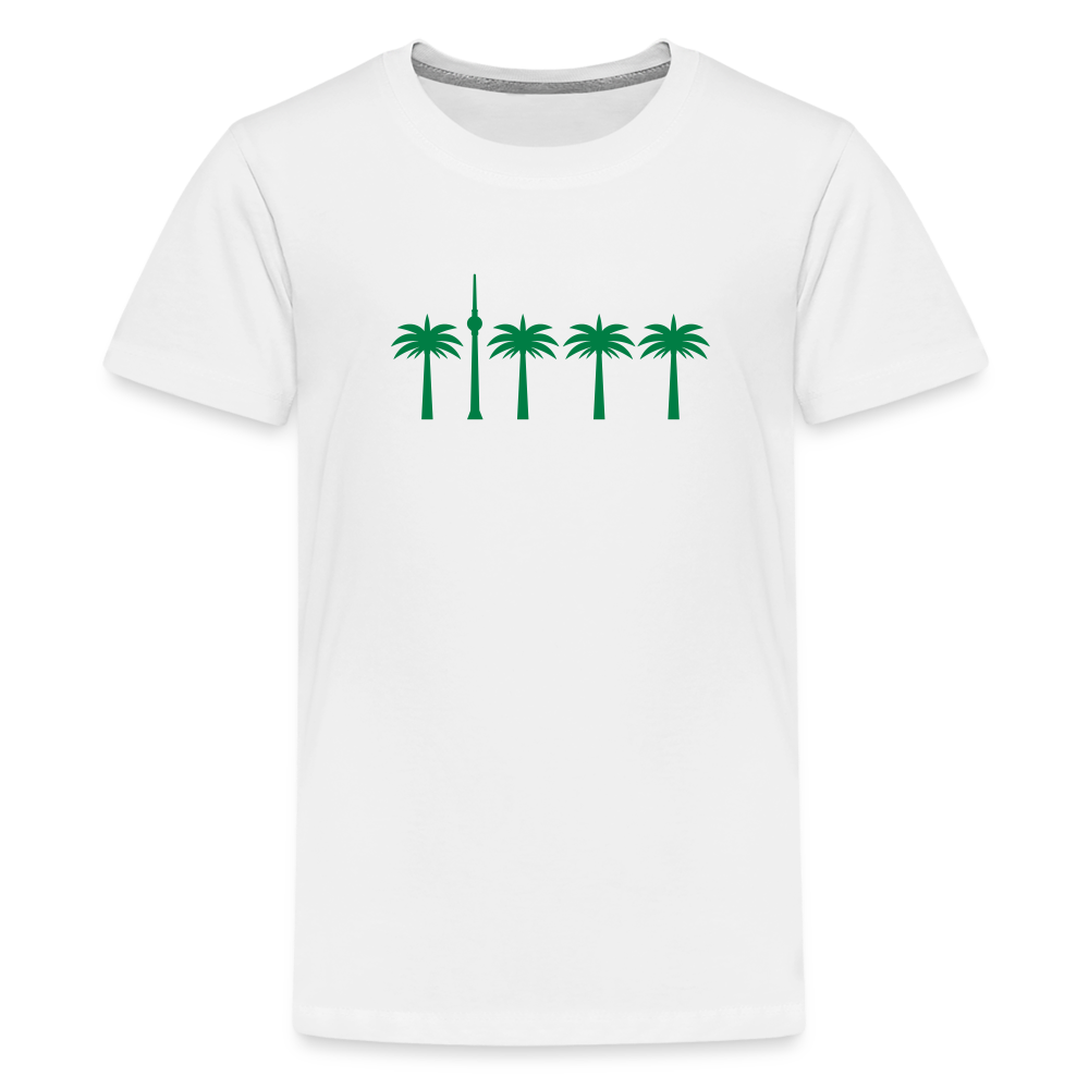 Berlin unter Palmen - Teenager Premium T-Shirt - weiß
