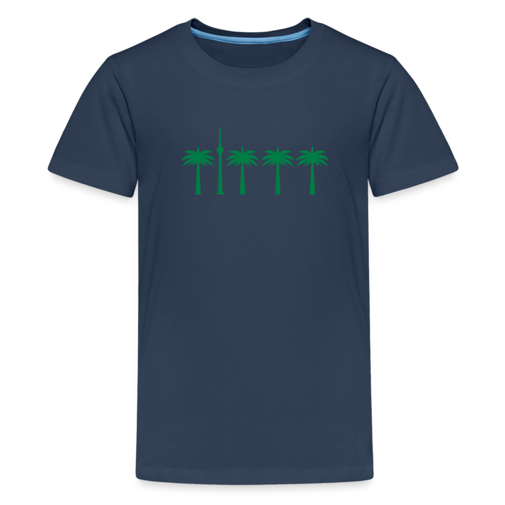 Berlin unter Palmen - Teenager Premium T-Shirt - Navy