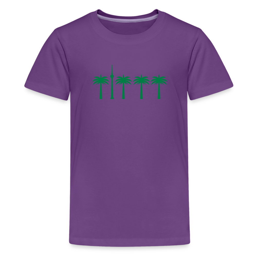 Berlin unter Palmen - Teenager Premium T-Shirt - Lila