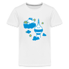 Berliner Bär bei Nacht - Teenager Premium T-Shirt - weiß