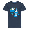 Berliner Bär bei Nacht - Teenager Premium T-Shirt - Navy