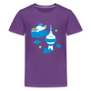 Berliner Bär bei Nacht - Teenager Premium T-Shirt - Lila