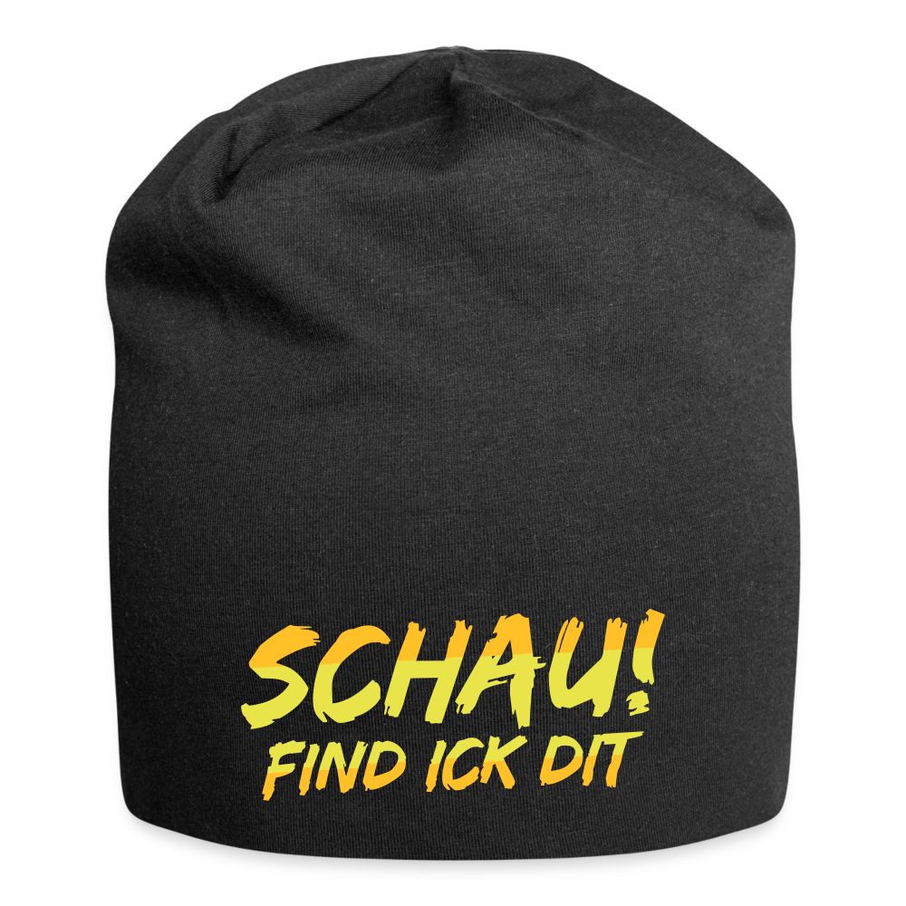 Schau! Find Ick Dit - Jersey Beanie - Schwarz