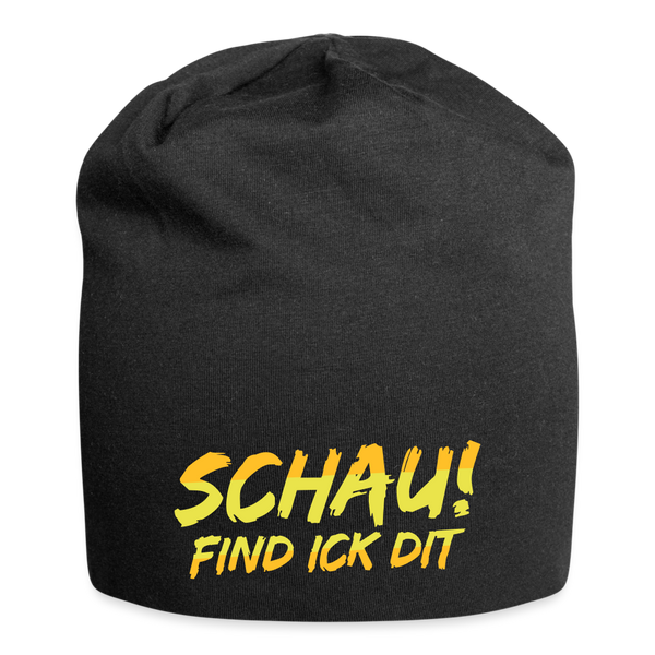 Schau! Find Ick Dit - Jersey Beanie - Schwarz
