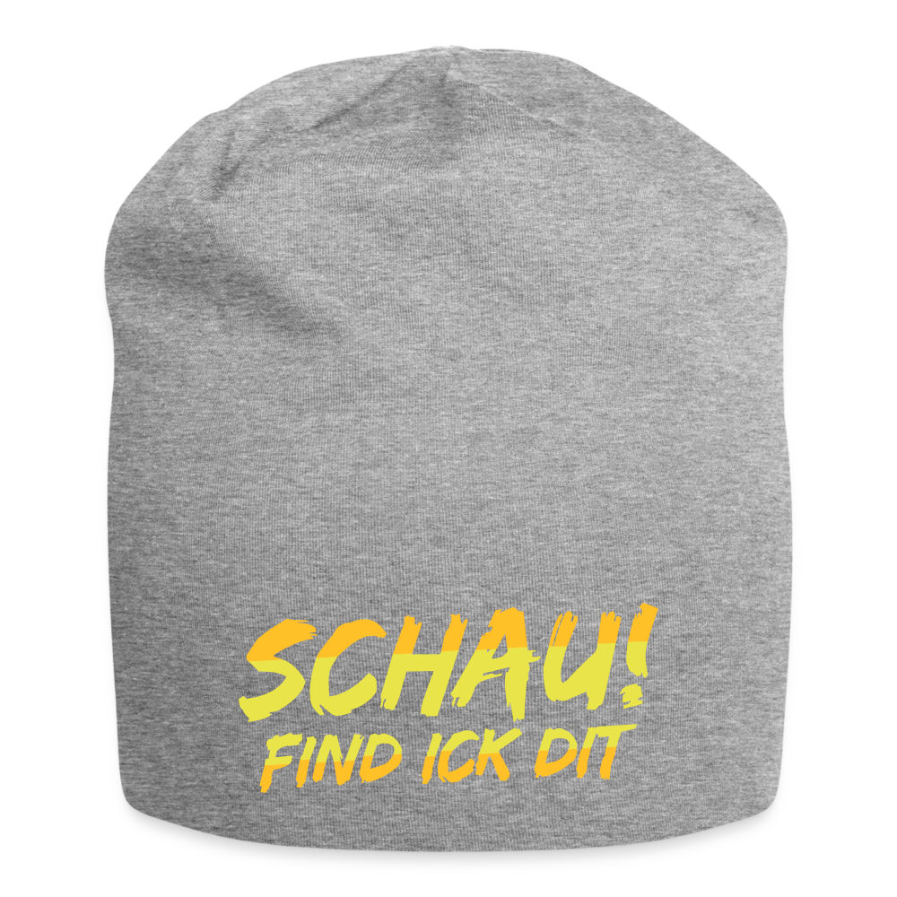 Schau! Find Ick Dit - Jersey Beanie - Grau meliert