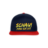 Schau! Find Ick Dit - Snapback Cap - Navy/Rot