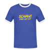 Schau! Find Ick Dit - Männer Ringer T-Shirt - Blau/Weiß
