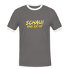 Schau! Find Ick Dit - Männer Ringer T-Shirt - Dunkelgrau/Weiß