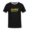 Schau! Find Ick Dit - Männer Ringer T-Shirt - Schwarz/Weiß