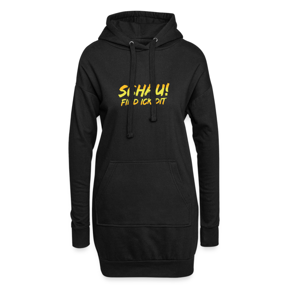 Schau! Find Ick Dit - Hoodie-Kleid - Schwarz