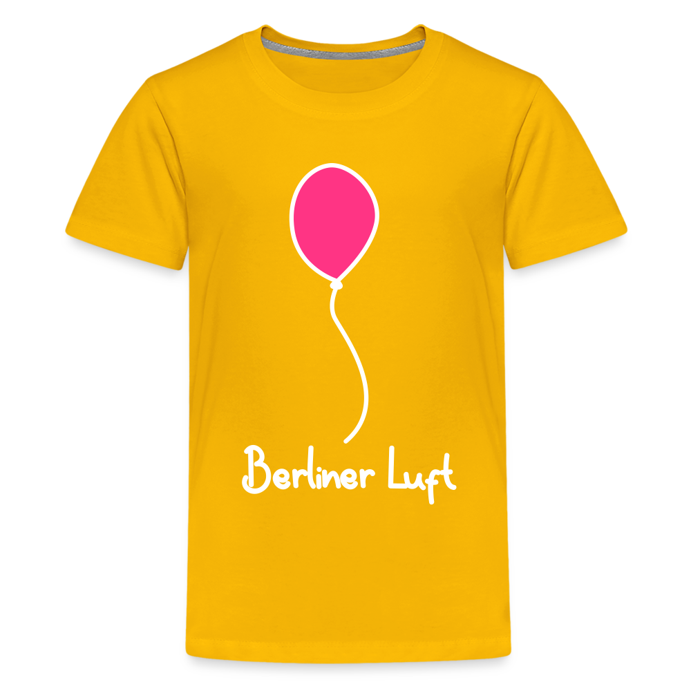 Berliner Luftballon - Teenager Premium T-Shirt - Sonnengelb