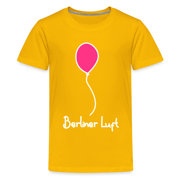 Berliner Luftballon - Teenager Premium T-Shirt - Sonnengelb