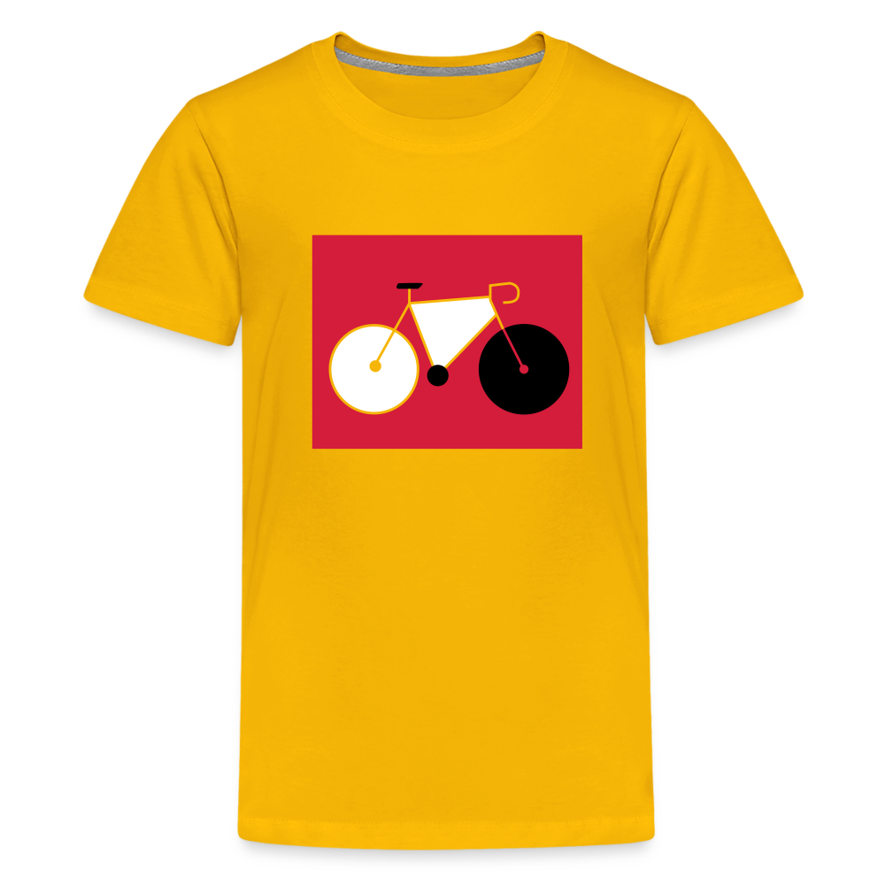 Berliner Tretmühle - Teenager Premium T-Shirt - Sonnengelb