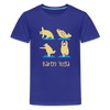 Bären Yoga - Teenager Premium T-Shirt - Königsblau