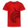 Der Turm von unten - schwarz - Teenager Premium T-Shirt - Rot