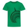 Der Turm von unten - schwarz - Teenager Premium T-Shirt - Kelly Green