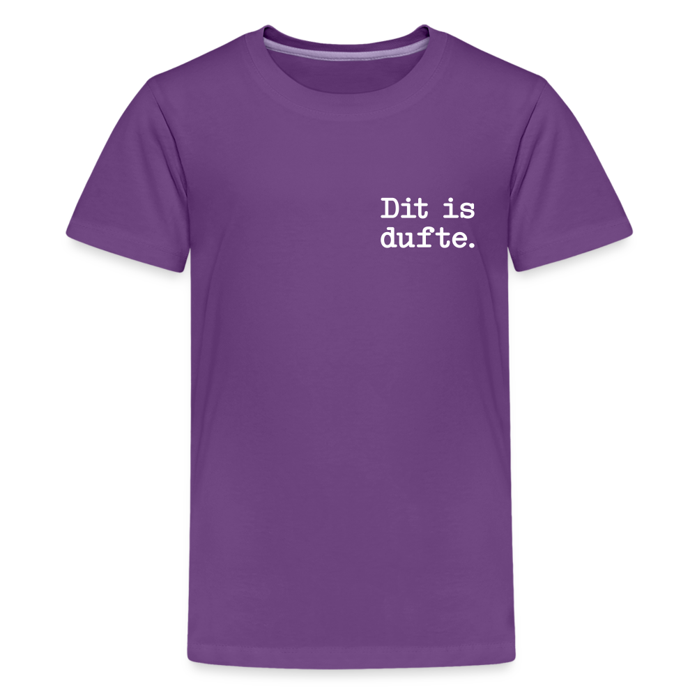 Dit is dufte - Teenager Premium T-Shirt - Lila